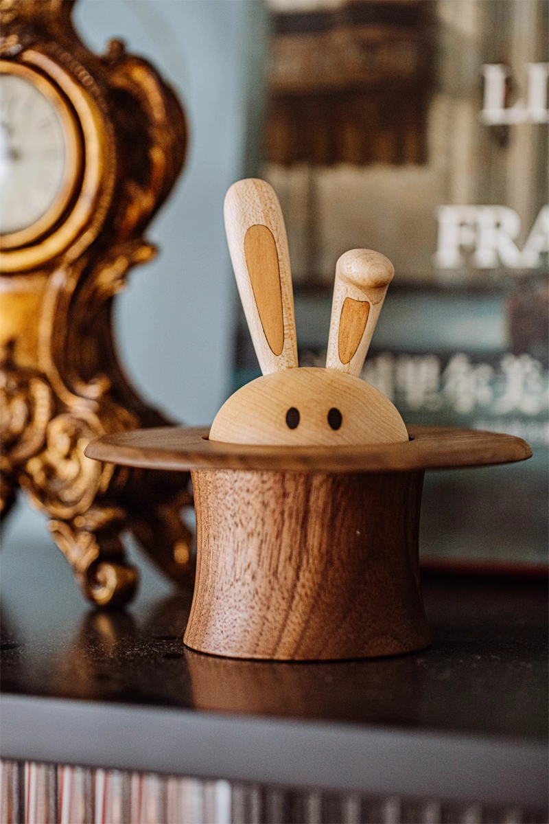 Birthday unique gift for roommate Rabbit Music box